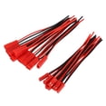 thumbnail image 3 of 30 Pares 2 JST Enchufe Conector M Una F 110 mm Cable Cable Rojo Negro, 3 of 5