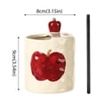 thumbnail image 2 of Novelty Ceramic Coffee Mug Designed, 10oz Retro Hand-Painted Ceramic Travel Mug, Microwave & Dishwasher Safe, Perfect Present for Coffee Lovers, 2 of 9