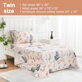 thumbnail image 2 of Floral Printed Sheet Set King Soft Microfiber Botanical Bed Sheets Extra Deep Pocket Pieces, 2 of 7