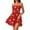 A016-Red, variant on SAATLERI Usa Flag Dress for Women American Flag Independence Day Print Strapless Tube Top Dress Star Stripes Ruffle Beach Dress 4th Of July Dress