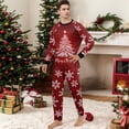 thumbnail image 2 of Christmas Pajamas Family Set - 2 piece Red Merry Christmas Tree Print Long Sleeve Top Pants Set , Christmas Pajamas Matching Sets for Family Xmas Eve for L Pjs, 2 of 5