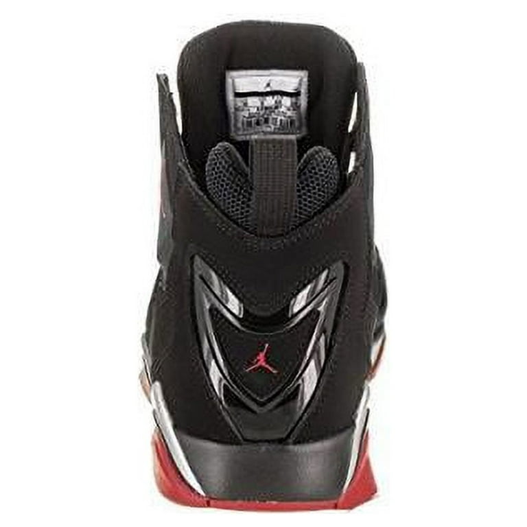 Mens Air Jordan True Flight Black Gym Red Metallic Silver 342964