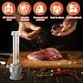thumbnail image 3 of Meat Tenderizer with Brush,Stainless Steel Needle Ultra Sharp 21 Blades Meat Tenderizer Tool for tenderizing Chicken,Beef,Steak,Veal and Pork, 3 of 10