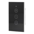 thumbnail image 1 of Smart Curtain Switch, AC 50/60Hz APP Remote Control US Plug 90-250V Curtain Switch Group Control  for Bedroom Black, 1 of 7