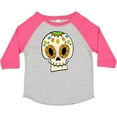 thumbnail image 3 of Inktastic Smiling Sugar Skull for Day of the Dead Boys or Girls Toddler T-Shirt, 3 of 5