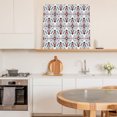 thumbnail image 6 of Blue Red Black Geometric Wall Art Painting on Canvas, Southwestern Ethnic Art Canvas Art Home Prints Wall Art Framed Modern Artwork for Living Room Bedroom Wall Decor 12x12in, 6 of 9