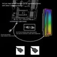 thumbnail image 4 of Disipador De Calor Disipador de calor M.2 Nvme 5V 3PIN ARGB SSD Cooler AURA Sync para M.2 2280 (Negro), 4 of 9