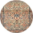 thumbnail image 1 of Ahgly Company Machine Washable Indoor Round Traditional Sienna Brown Area Rugs, 3' Round, 1 of 7