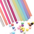 thumbnail image 1 of 1080 hojas de papel de estrellas de origami, tiras de papel decorativas de doble cara para manualidades con papel 3163, 1 of 4