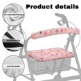 thumbnail image 5 of HELLHERO Paw Print Snowflakes Backrest Covers Rollator Walker Seat Covers Waterproof for Street Scenes Washable Cover Only, 5 of 7