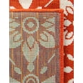 thumbnail image 4 of Unique Loom Outdoor Trellis Collection Area Rug - Tiles (2' x 3' 1" Rectangle Rust Red/Ivory), 4 of 8