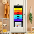 thumbnail image 6 of AGCAN 2 Pack Cascading Hanging Wall File Organizer, Black with 12 Removable Poly Assorted Color Folders, Wall-Mounted Folder Organizer for Office School Home, 6 of 10