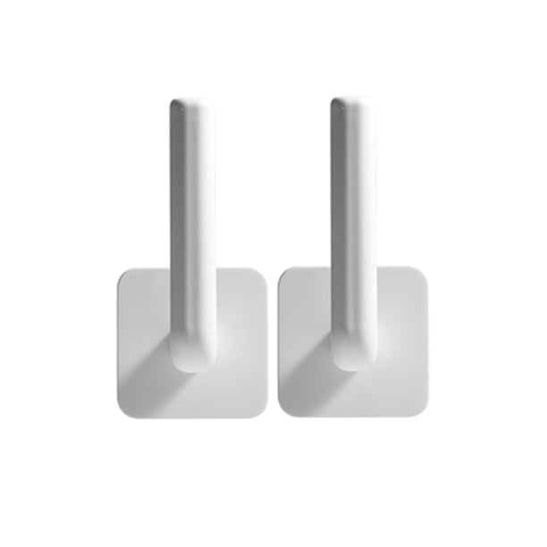 2 uds soporte para papel de cocina autoadhesivo gancho de toalla de plástico resistente gancho de cocina, soporte para papel de cocina, autoadhesivo