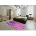 thumbnail image 4 of Ahgly Company Indoor Rectangle Patterned Orchid Purple Area Rugs, 4' x 6', 4 of 6
