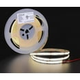thumbnail image 1 of WANGQ COB LED Strip 16.4ft, Warm White Rope Lights 528LEDs/M, DC24V 5500Lm Flexiable and Cuttable Tape Lingting, 1 of 7