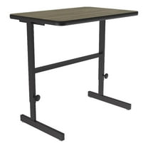 Correll CST 24" x 36" Metal Adjustable Standing Workstation in Colonial Hickory