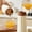 White, variant on Diceymbol Water Bottle Shaped Squishy Stress Reliever Soft Texture Cream Gold Tone for Office Home Daily Stress Relief 7In