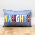 thumbnail image 1 of NAUGHTY/NICE CUSHION, 1 of 4