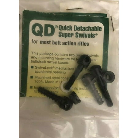 Quick Detach Super Swivels Screw & Nut Kit For Most Bolt Action Rifles SHIP