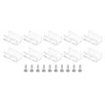 thumbnail image 1 of Unique Bargains LED Strip Light Clips Mounting Bracket Fixing Clips Plastic for 11.9mm-12.4mm Neon Light Cable Clear 40 Pack, 1 of 6