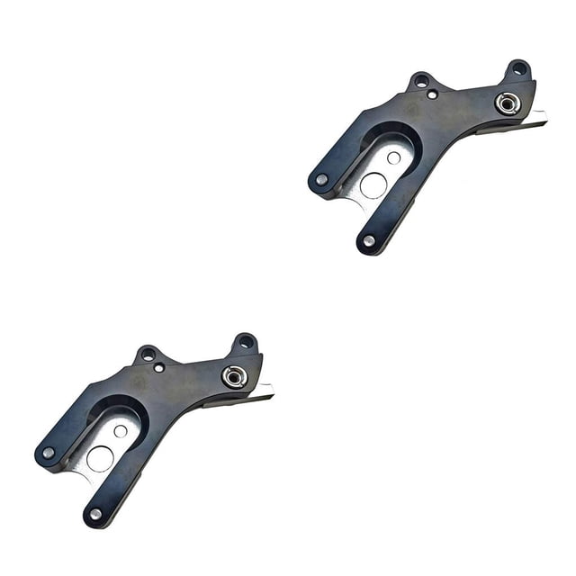 Adaptador de asiento de freno Soidarity Modificación de acero Disco de bicicleta Negro 2piezas