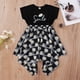 thumbnail image 2 of Vestido Para Niñas Ropa Para Niñas Bebés Trajes Para Niños Pequeños Estampado De Letras Moda Casual Pequeña Margarita Vestido Para Niños Negro Odeerbi LM103-3419, 2 of 9