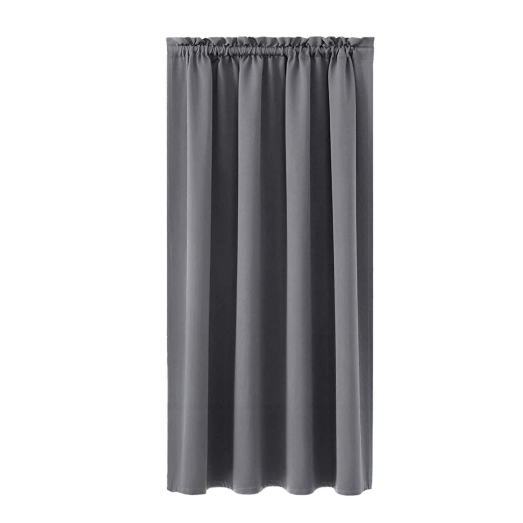 ZhyrZng Blackout Curtains 63 Inch Length, Energy Saving & Noise Reducing Bedroom Curtains, Rod Pocket Room Darkening Drapes for Bedroom Living Room,Set of 2 Curtain Panels(Gray)