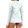 thumbnail image 5 of ALAZA Womens UPF 50+ Rash Guard Pickleball Blue Long Sleeve UV Protection Sun Shirts Tops L, 5 of 7