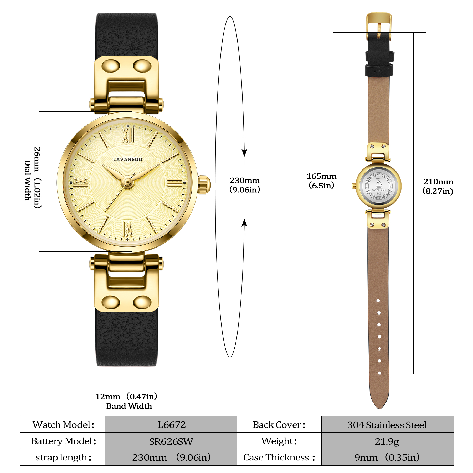 Elegant Women's Quartz Watch with Roman Numerals & Leather Strap - Perfect for Casual and Office Wear