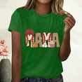 thumbnail image 2 of EQWLJWE Hauts d'Été pour Femmes Hauts pour Femmes en Liquidation Mode Femmes Été Ample Imprimé Col Rond T-Shirt Manches Courtes Blouse Décontractée, 2 of 4