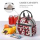 thumbnail image 5 of Fotbe Buffalo Plaid Love And Gnome Bolsa de Almuerzo con Estampado, Lonchera Aislada, Contenedores de Comida Reutilizables Tipo Cooler a Prueba de Fugas, 5 of 7
