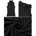 thumbnail image 6 of MANIFIQUE Women's Lightweight Fitted Sleeveless Turtleneck Tops, 6 of 7