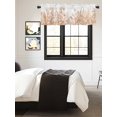thumbnail image 3 of Kitchen Valances for Window, Brown Iris Flower Lavender on White Light Filtering Rod Pocket Valance Curtain, Country Plants Short Curtains Window Topper for Bedroom Bathroom Living Room 60x18in, 3 of 9