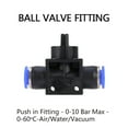 thumbnail image 2 of Push-In Pneumatic Fittings for Air, Water Valve & Hose Connections Bienvenido, 2 of 6