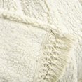 thumbnail image 2 of Lush Decor Sherpa Tassel Fringe Throw Blanket 60"" x 50"" Ivory, 2 of 5