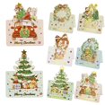 thumbnail image 3 of Tarjetas de Felicitación de Navidad para el hogar, accesorios de decoración de sobres de 20/10/5/1 piezas, regalos de bronceado plegables, 3 of 4