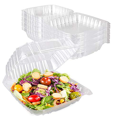 Stock Your Home Disposable Plastic Clamshell Takeout To-Go 