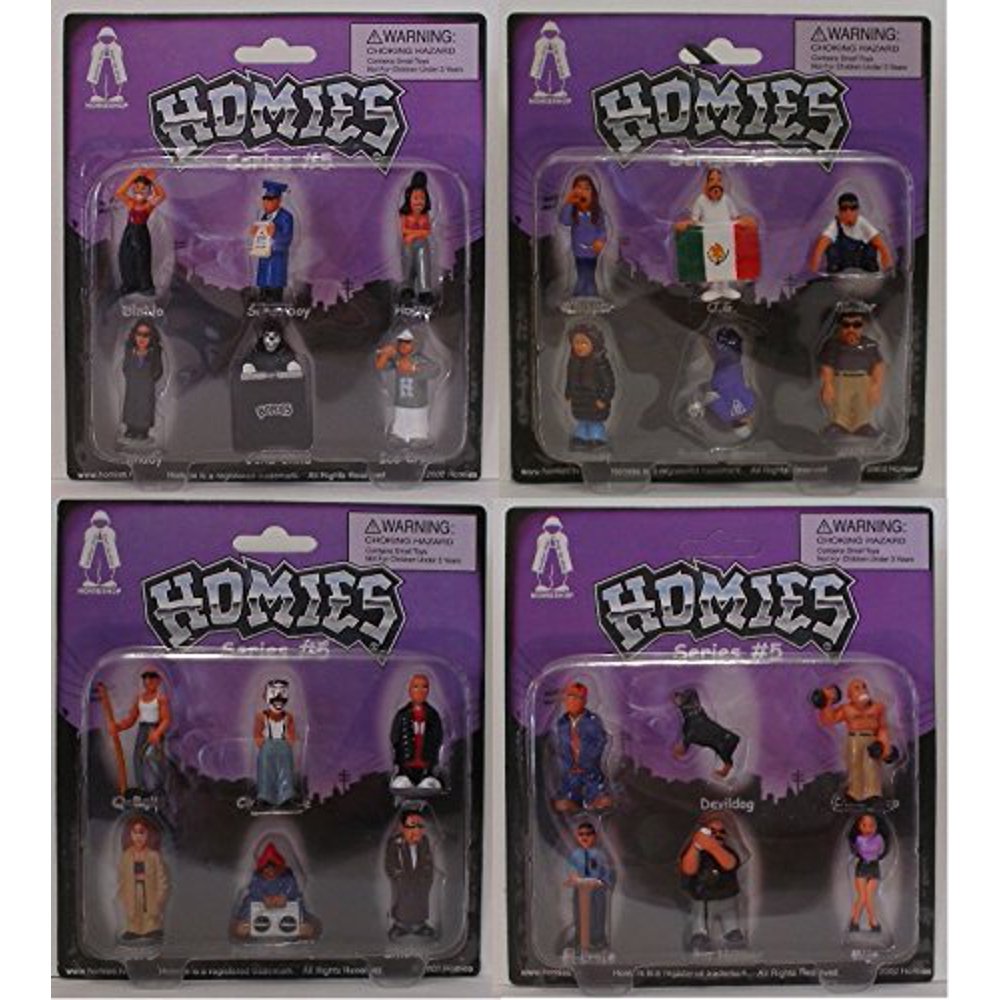 Homies Series 5 carded complete set of 24 figures great for 132 scale