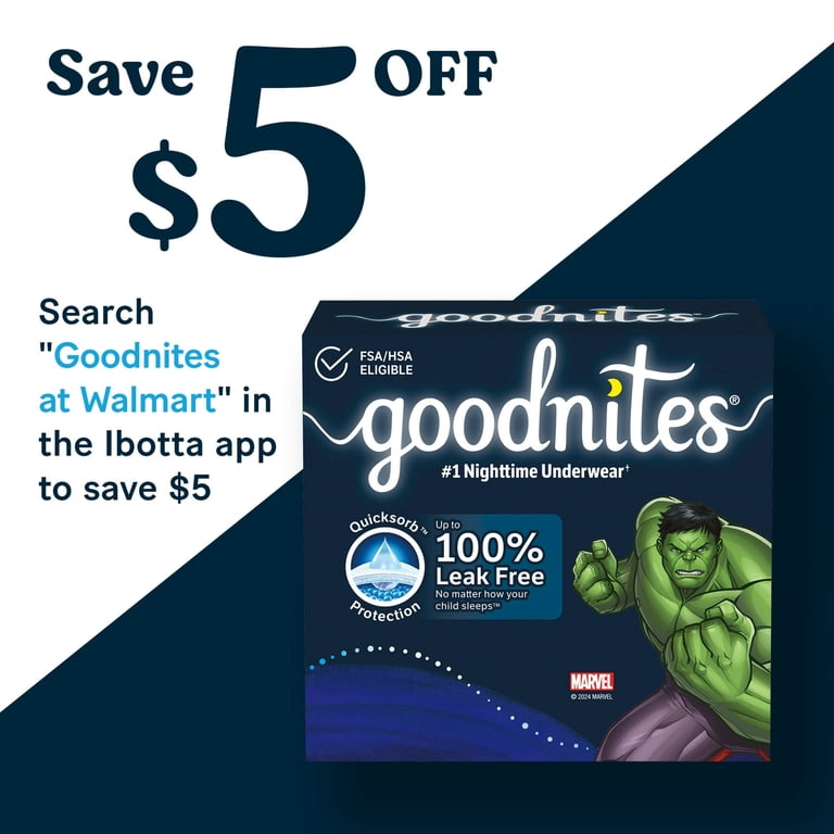 Goodnites Bedwetting Underwear for Boys, Size XXL (120-165 lbs