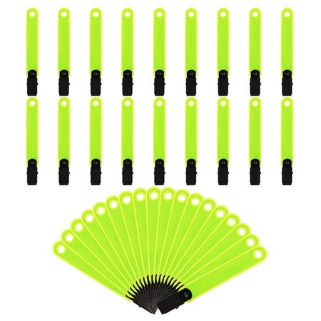 36pcs Double-Sided Reflective Trail Markers for Trees Trail Marking Ribbon Marking Tacks with Clips