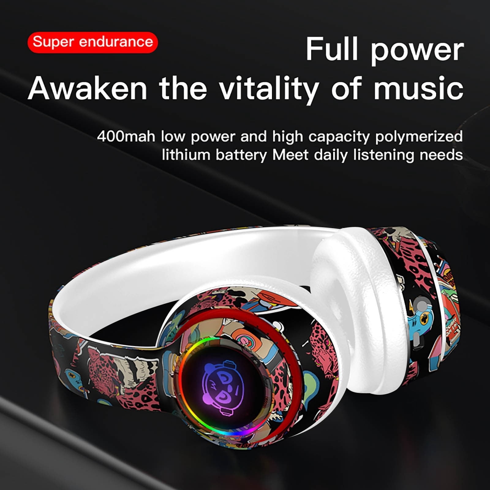 Hybrid Active Noise Cancelling Headphones, Wireless Over Ear Bluetooth Headphones, Hi-Fi Audio, Deep Bass, Comfort Fit Ear Cups, 30h Playtime for Home Office Travel,Black