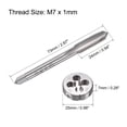thumbnail image 2 of Unique Bargains M7 x 1mm Metric Tap and Die Set Machine Thread Tap with Round Die, 2 of 6