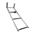 thumbnail image 4 of Dualoai Telescopic Boat Ladder Extendable Step Foldable Portable Marine Transom Boarding, 4 of 9