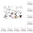 thumbnail image 1 of Pegatinas de pared espejo Toystoory 20 piezas Plata, 1 of 6