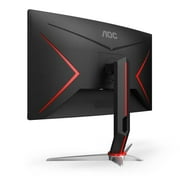 AOC C27G2Z 27 Curved Frameless Ultra-Fast Gaming Monitor, FHD 1080p, 0.5ms 240Hz, FreeSync, HDMI/DP/VGA, Height Adjustable, Black, 27 FHD Curved