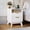 White, variant on SOLLED Nightstand with Charging Station, 18 Inch Fluted Bedside Table with 2 Drawers & USB, Wood End Table for Bedroom,White