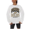 thumbnail image 3 of Women's Gameday Couture White Purdue Boilermakers Midweight Oversized Long Sleeve T-Shirt, 3 of 5