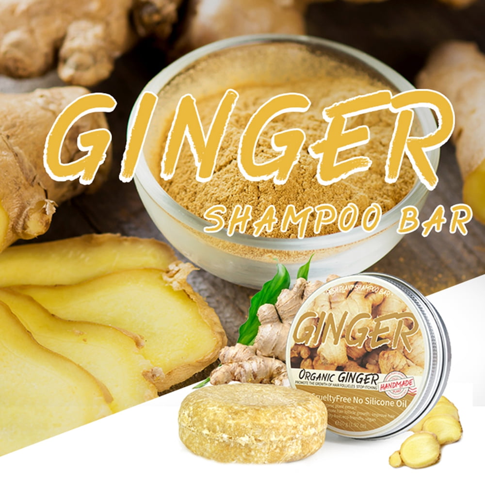 Buy Ginger Hair Regrowth Shampoo Bar, Natural Organic Ginger ShamPpoo