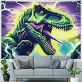 thumbnail image 4 of Orinice Dinosaur Lightning T-Shirt Tapestry Wall Hanging Unique Style for Living Room Bedroom Home Decor Art Dorm Farmhouse 60x50inch, 4 of 6
