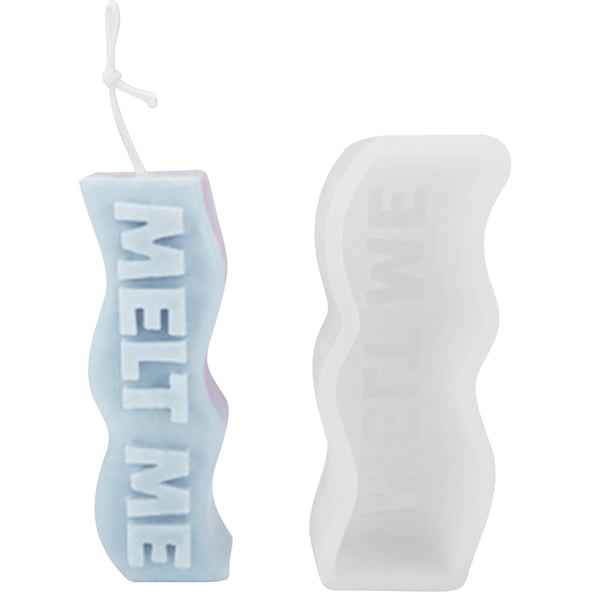 Xihbxyly Molde para Velas Perfumadas, Resina Suave y Resistente Al Desgarro, Fácil de Desmoldar, Perfecto para Manualidades con Cera y Resina, Ideal para Cumpleaños y Regalos de San Valentín, Tamaño